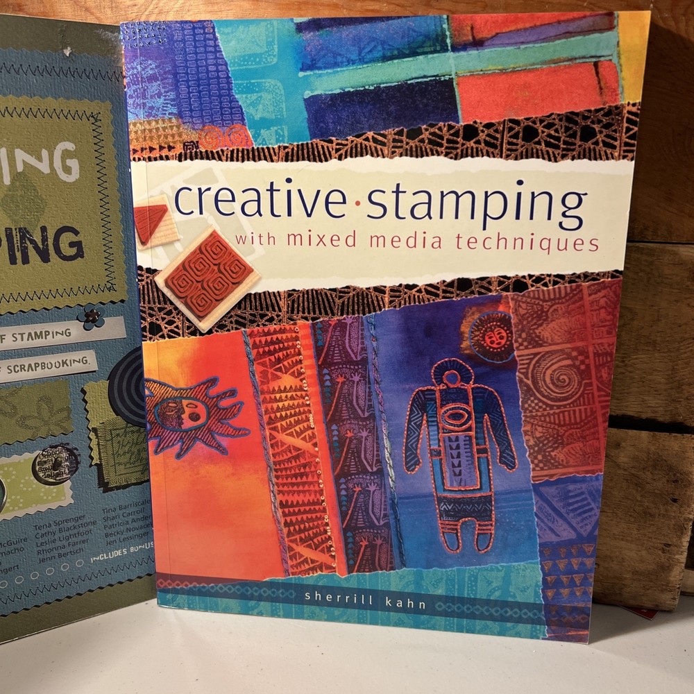 Rubber Stamping Ideas, Designing, And Project Book Lot