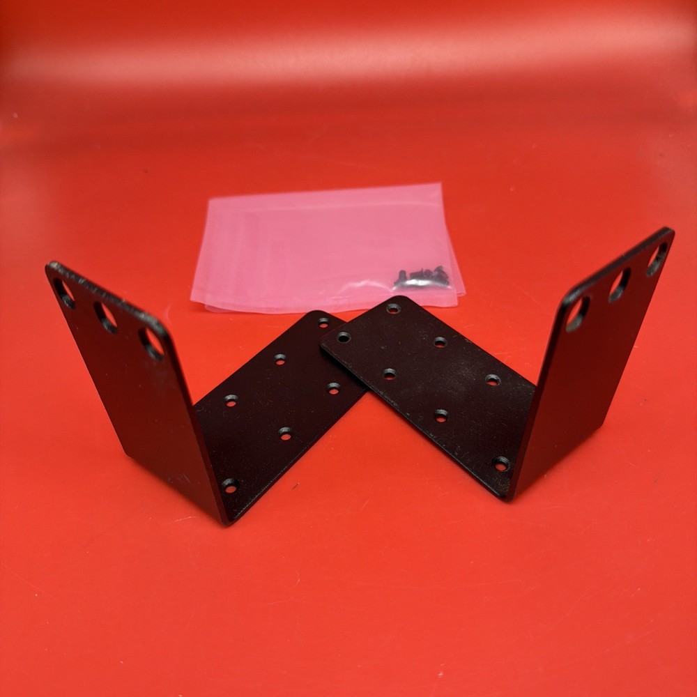 1U Rack Mount Ears Black 3” Width Each