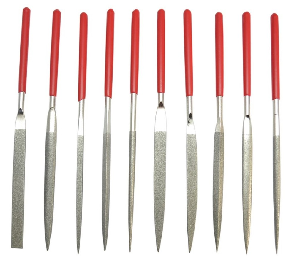 Diamond Needle Files Fine Grit Set Of 10 Assorted