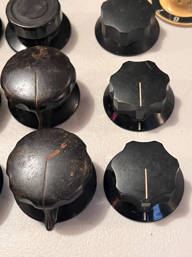 17 BAKELITE KNOBS RCA WESTERN ELECTRIC BOARDS AMPLIFIERS VARIOUS USES