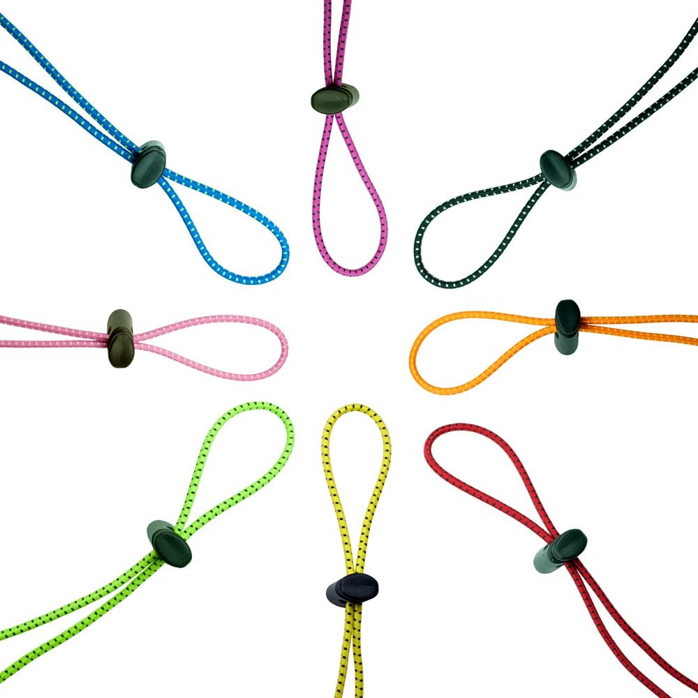 Universal Adjustable Bungee Goggle Strap Kit - 2-Pack Replacement Straps