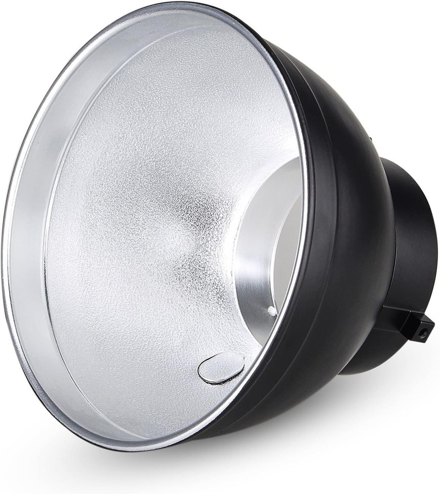 Professional 7" Bowens Mount Reflector with Silver Interior for Even Lighting