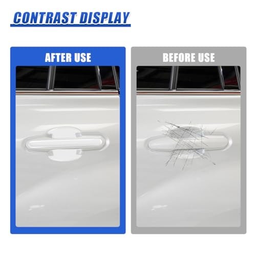 16PCS Car Door Handle Cup Scratch Protector Set - Universal Waterproof Clear