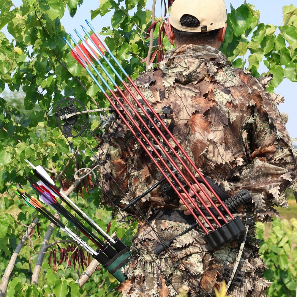 Hunting Arrows Mixed Carbon Arrow Archery Practice Shooting Plastic Vanes Fle...