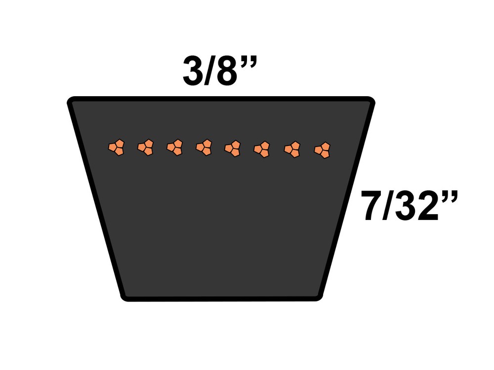 D&D BD1AM34 Replacement Belt fits POWER KING