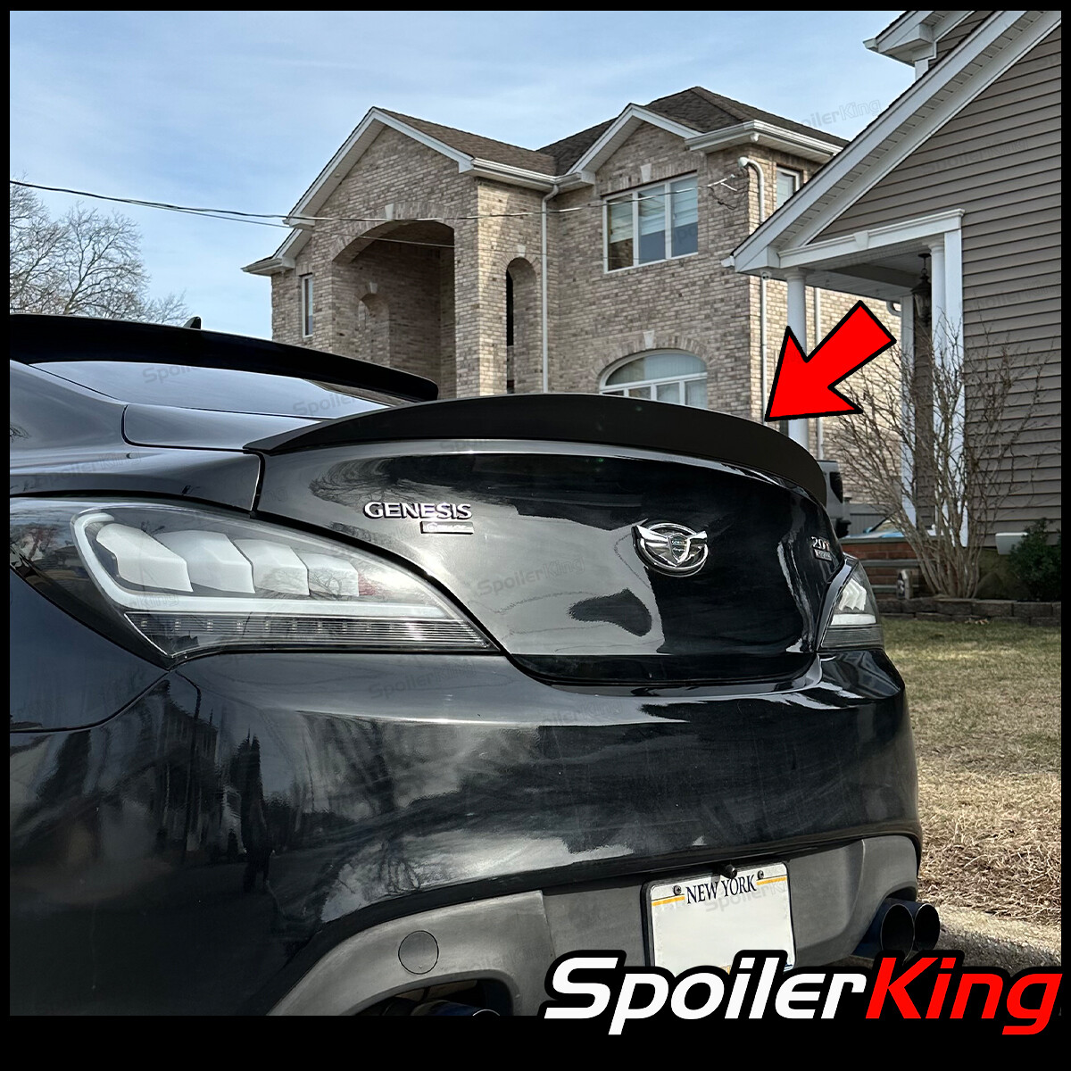 SpoilerKing #380K Universal 30"- 55" Custom Rear Polyurethane Trunk Spoiler Wing