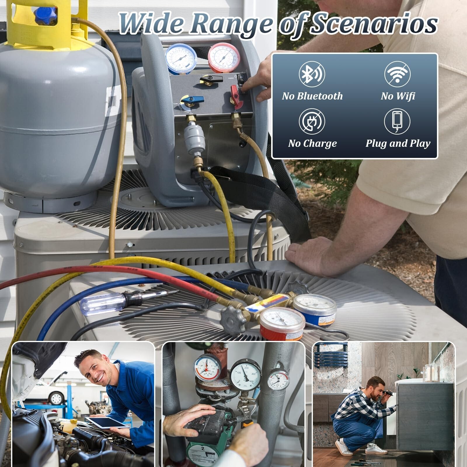 Endoscope Camera with Light, 1920P HD Borescope Camera with 8 LED Lights 16.4ft