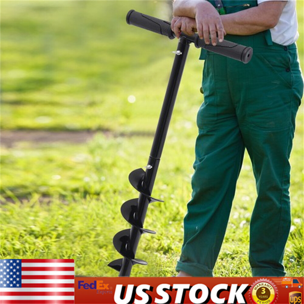 Hand Post Hole Digger T-Shaped Manual Earth Auger for Garden