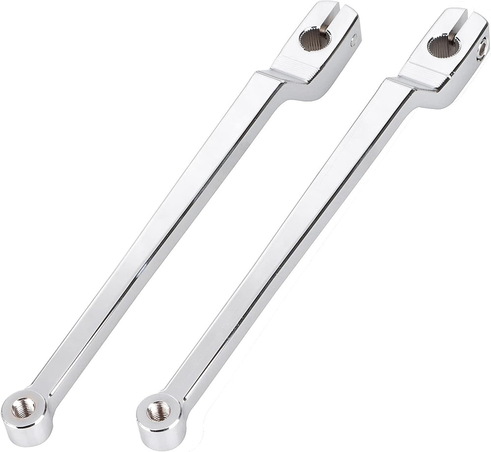 Chrome 9.84" Extended Shifter Lever Heel Toe Shift Levers Set Compatible with Ha