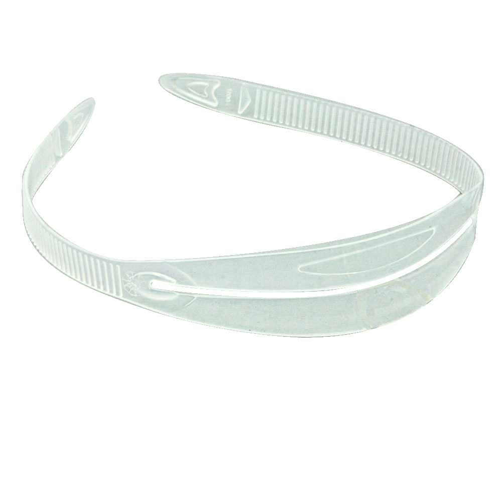 Scuba Dive Snorkeling Mask Silicone Strap Replacement - Clear 5/8" Width Thin