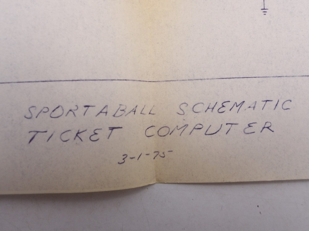 United: Sportaball- Schematics Set (4) - NOS