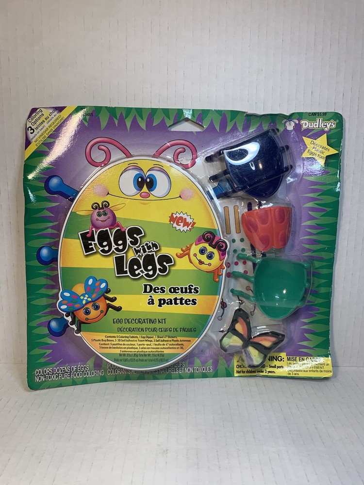 Dudley’s Eggs with Legs Easter Decorating Accessories Kit HTF!!