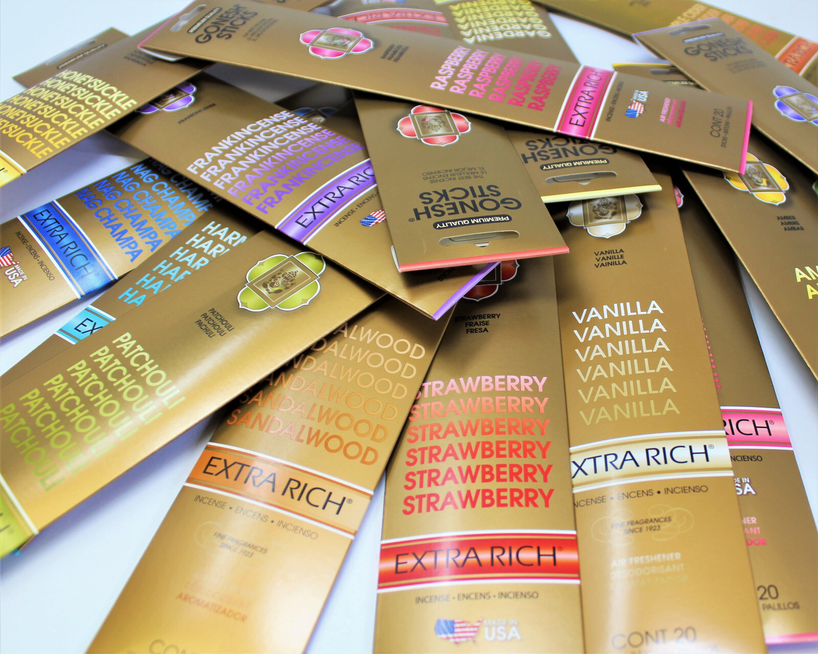 Gonesh Premium Incense Sticks 20 Pack: Choose Scent BUY 4 GET 4 FREE (8 IN CART)