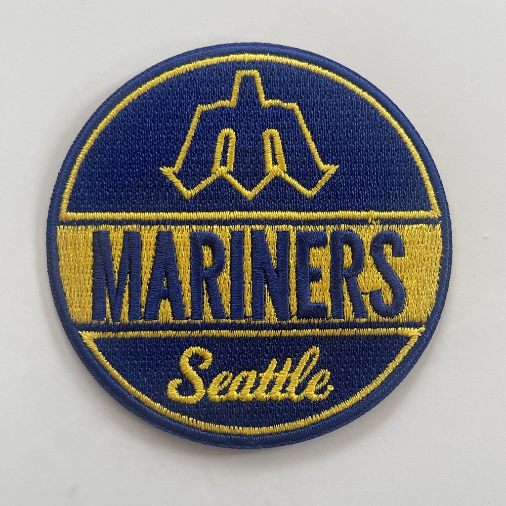 Seattle Mariners Vintage embroidered iron on patch 3" x 3" MLB