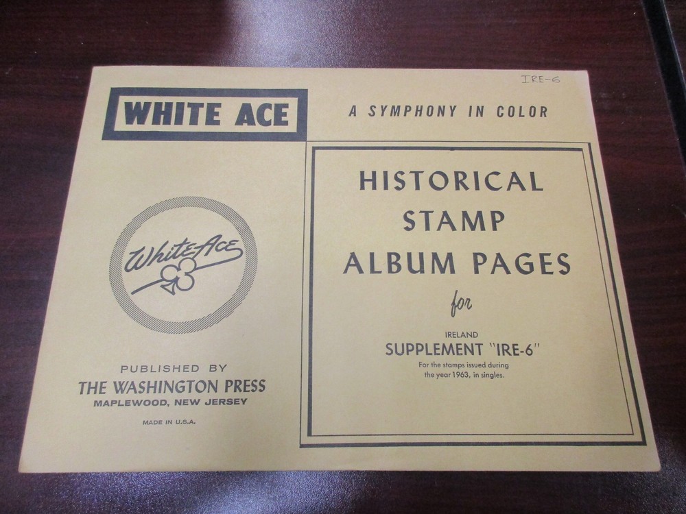 "WHITEACE"IRELAND SUPPLEMENT #IRE-6 ,1963 SINGLES W/FREE SHP.