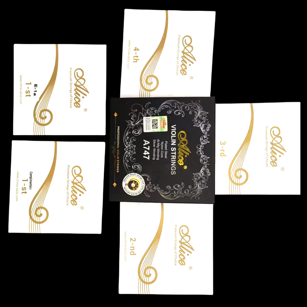 Alice A747 Professional Violin String Nylon Core/Silver wire,4/4-3/4,Double E