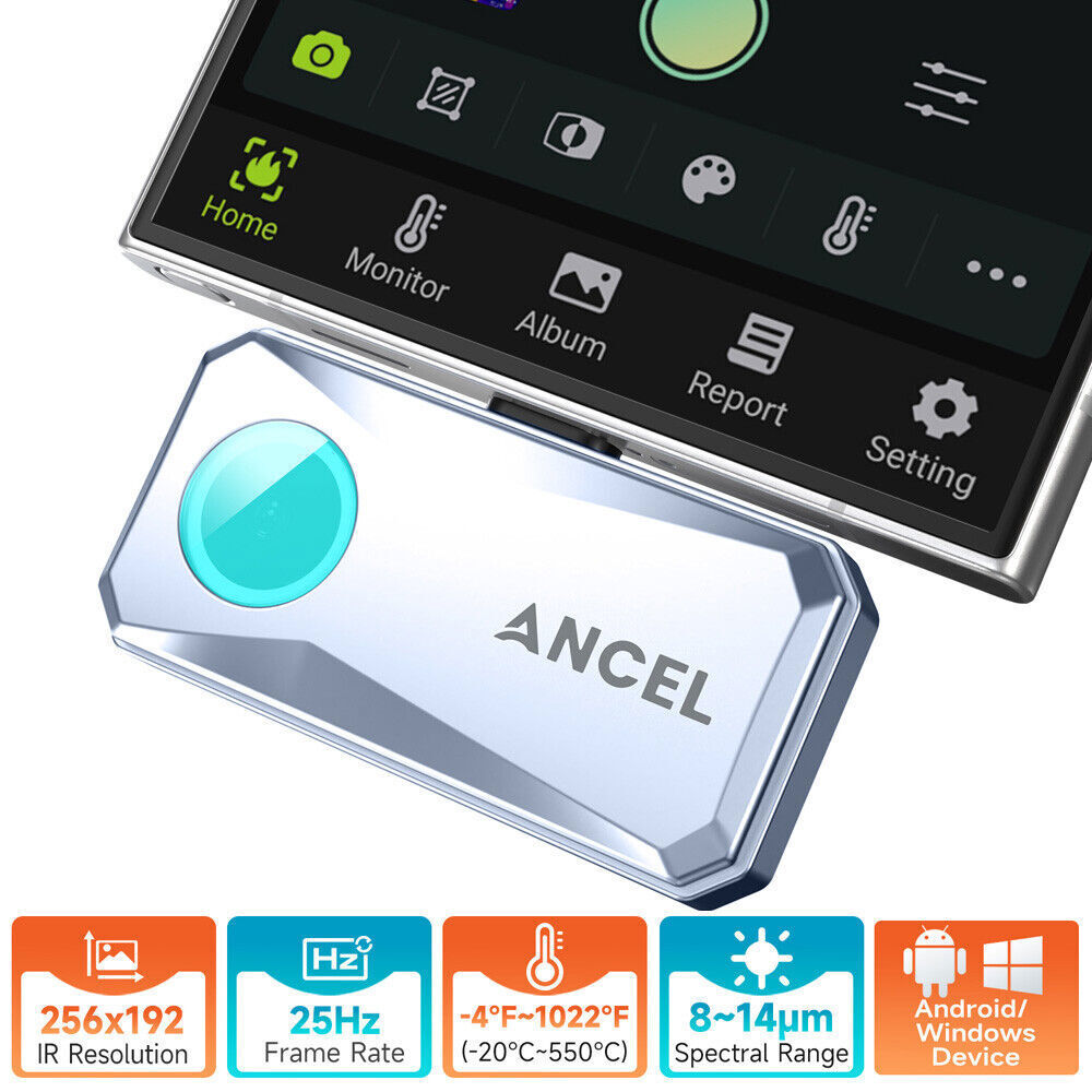 (Android USB-C) Thermal Imaging Camera High IR Resolution 256X192 Handheld 40mk