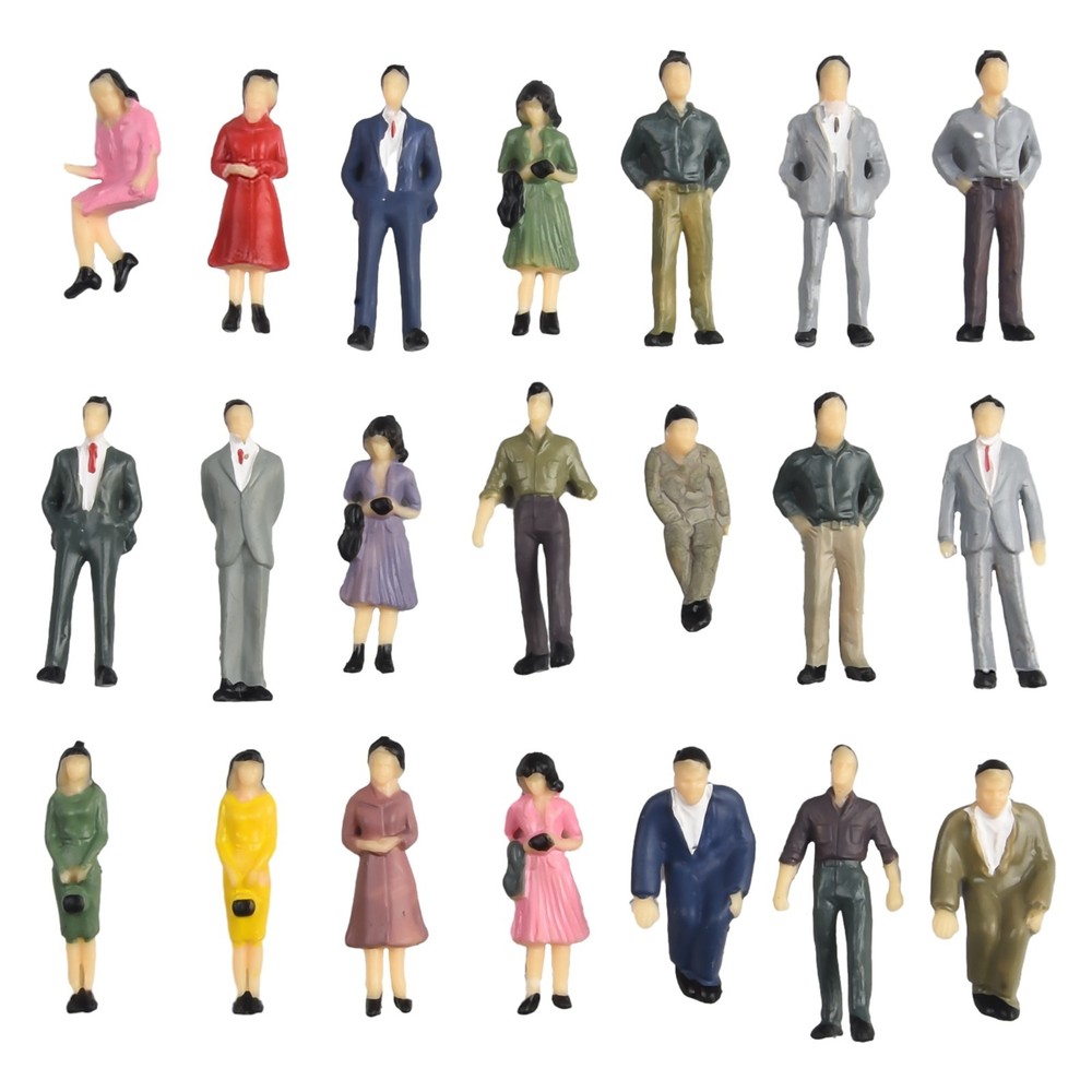 Model People Figures Mixed Color Pose Placement Decoration Accessories