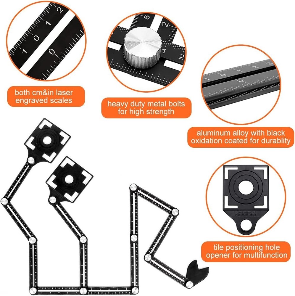 Adjustable Locking Contour Gauge for Irregular Shape Tracing and Duplicating