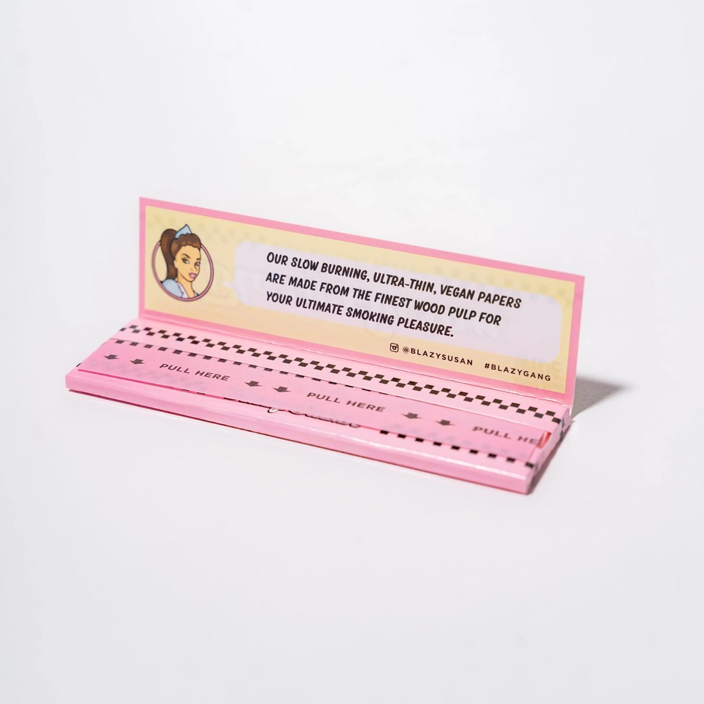 Blazy Susan King Size Slim Rolling Papers, Single Pack | GMO-Free, Ultra-Thin