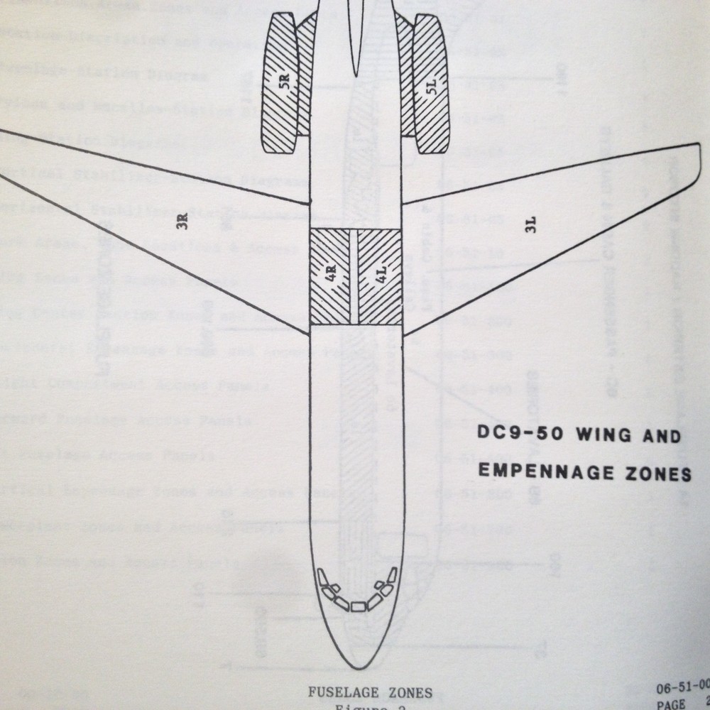 DC-9-50 Maintenance & Engineering Station & Panel Location Handbook