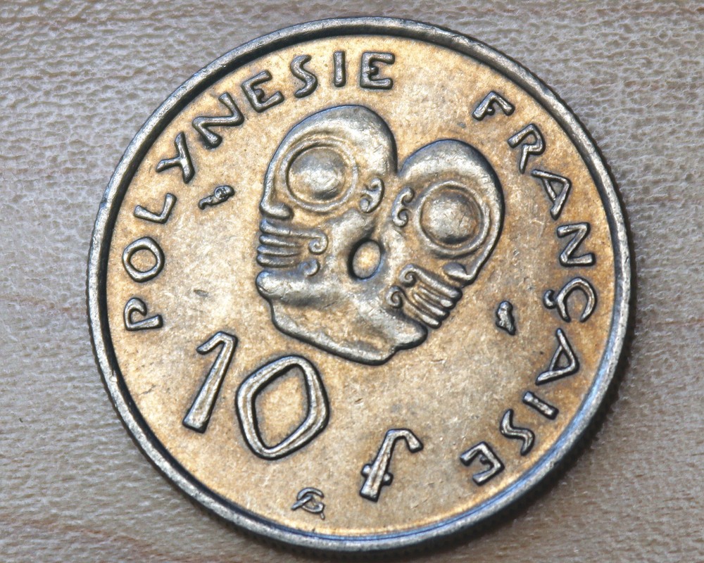 1973 French Polynesia 10 Francs