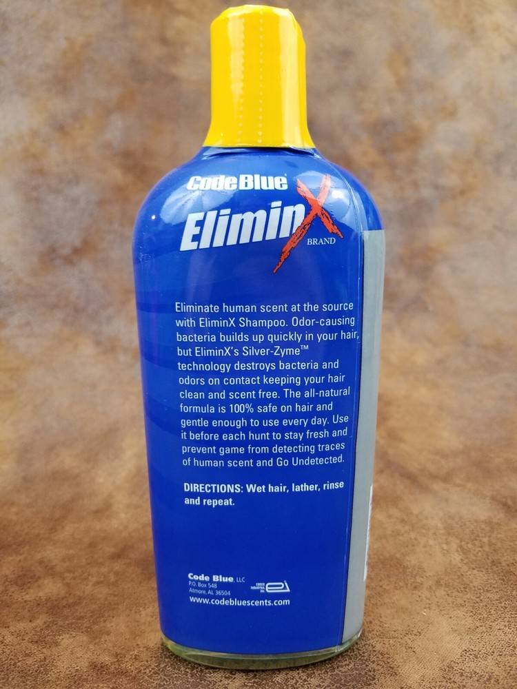 Code Blue Eliminx With Silver Zyme Odor Eliminator Shampoo 12oz Hunting Gear