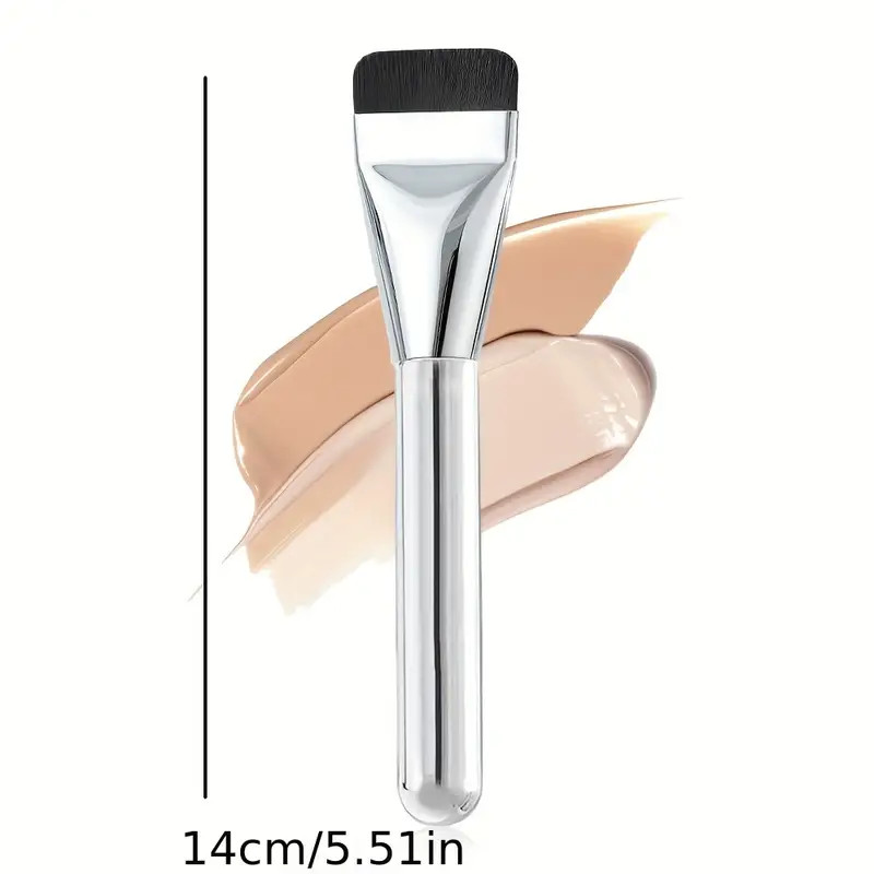 Flat Foundation Brush Set - Ultra Thin Blade for Liquid Makeup Blending