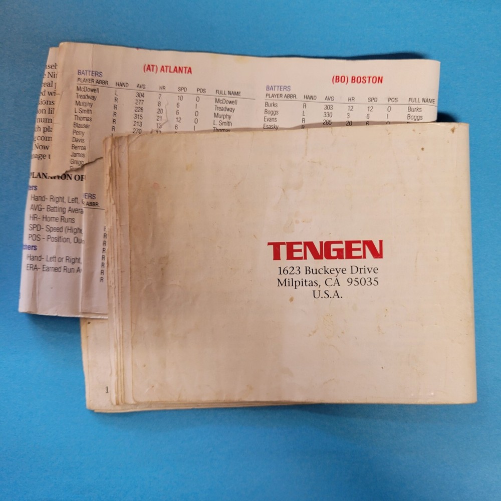 RBI Baseball 2 Manual