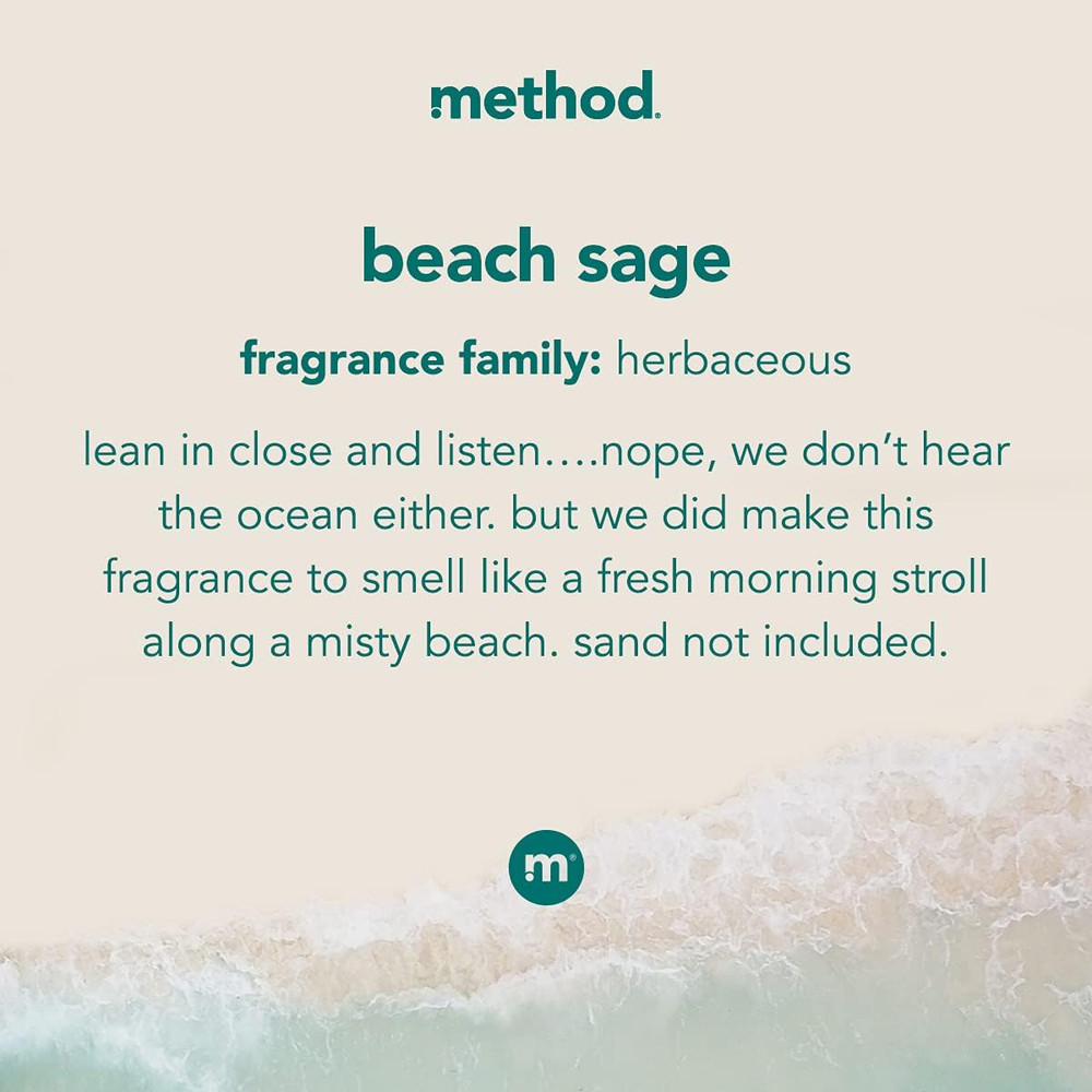 Liquid Laundry Detergent; Beach Sage Scent, Plant-Based Stain Remover; ; 66 Load