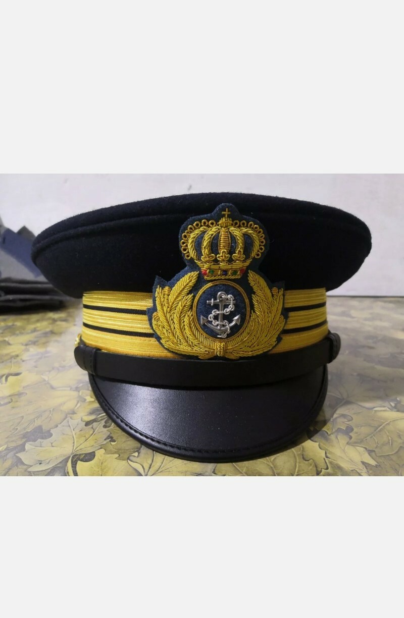 Replica Cappello-berretto-capitano-regia-marina-san-marco-rsi-1910-cap-Navy-hat-