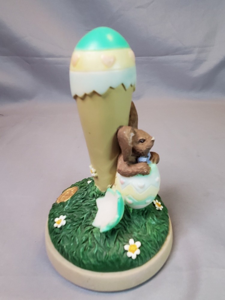 Brown Bag Cookie Press Stamp Easter Bunny Easter Egg #22 1997 Figurine