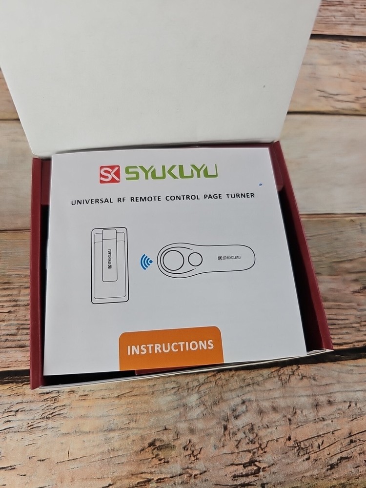 Syukuyu RF Remote Control Page Turner for Kindle, iPhone, iPad, E-book Reader
