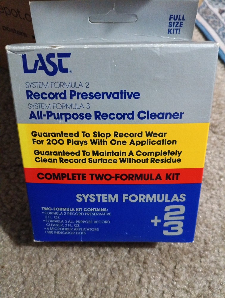 Record Preservative And All-purpose Record Cleaner System Formula Two And Three