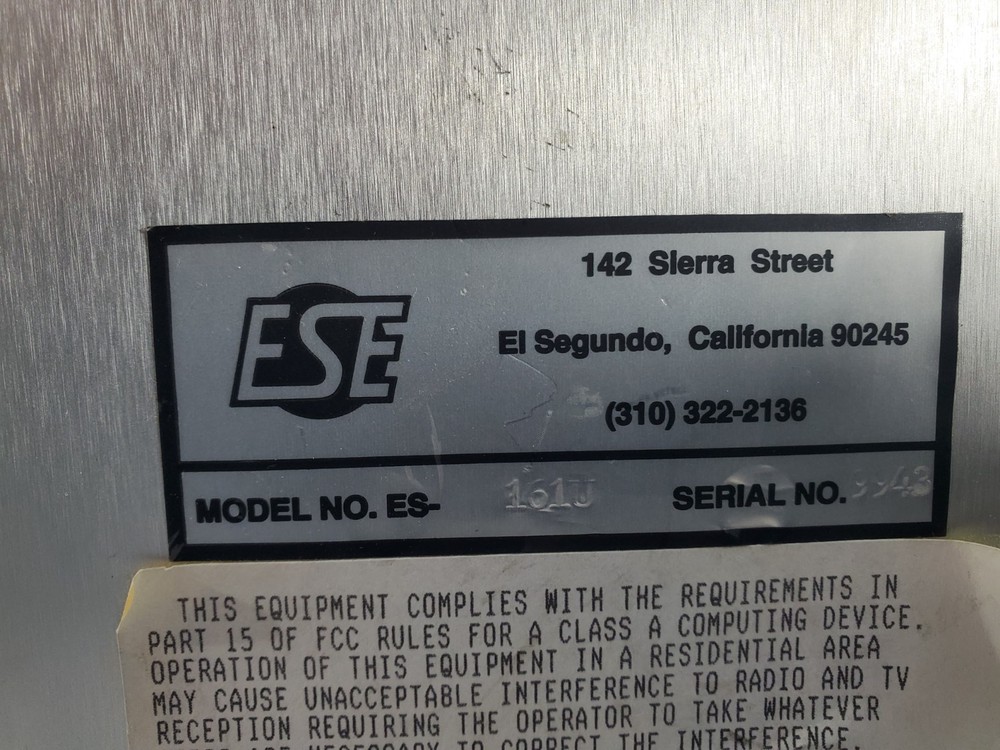 ESE ES-161U Digital Clock / Time Display – Vintage Broadcast Studio Unit