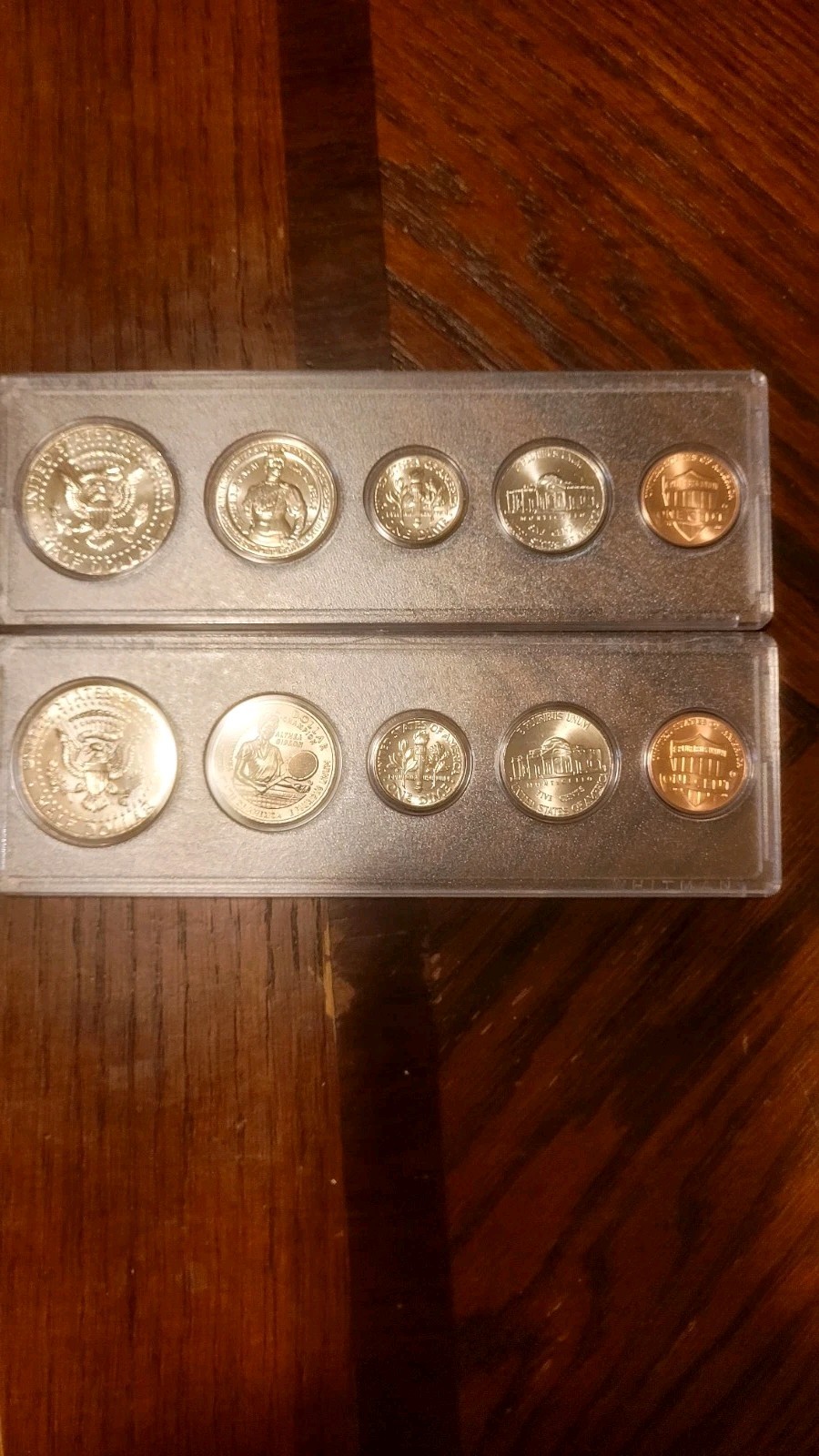 2025 P&D Brilliant Uncirculated Mint Sets 5 Coins Per Mint Whitman Holder