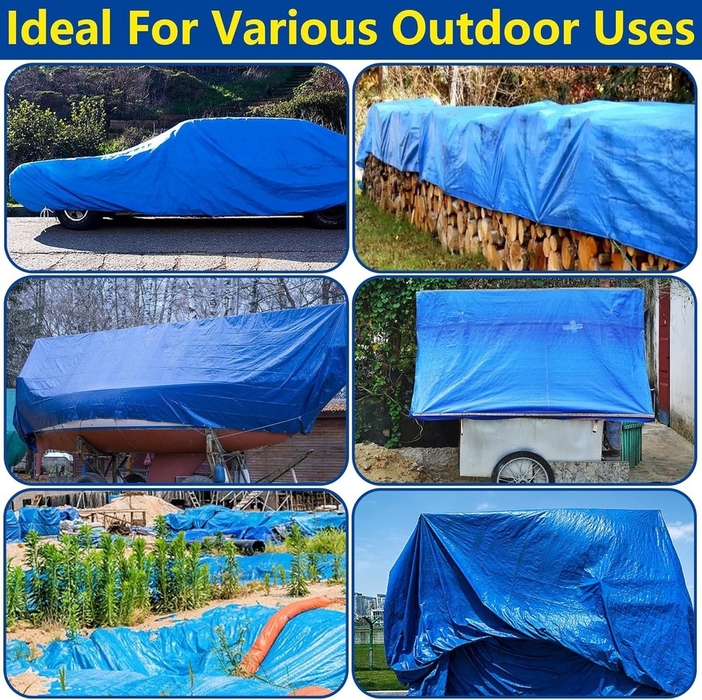 Rectangular 24' x 12' PE Pool Liner Pad - Ultimate Protection Against Punctures