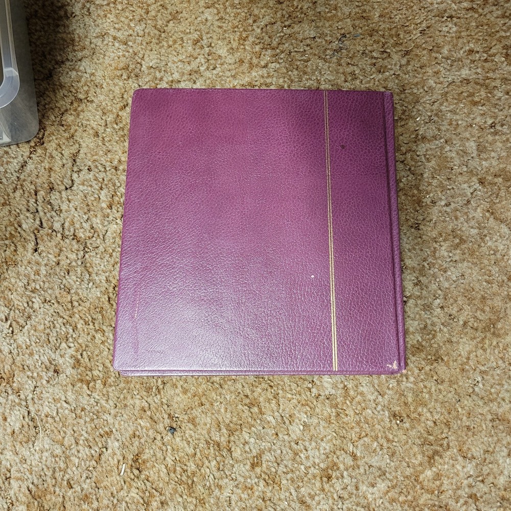 LINDER STAMP ALBUM WITH HINGELESS NEW AND USED STAMPS