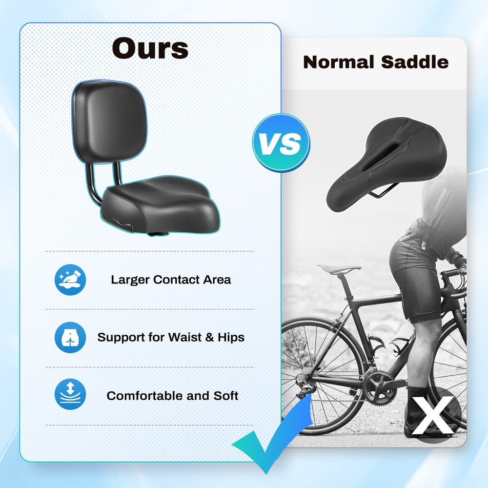Tricycle saddle all black