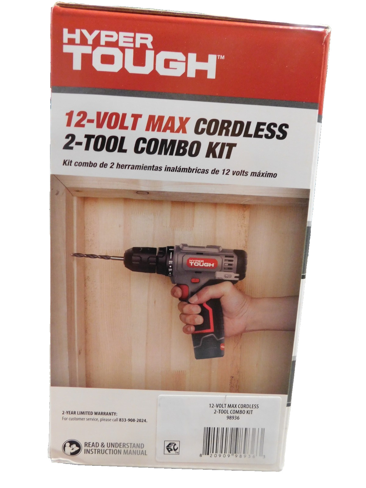 Hyper Tough 12V Max,Cordless 2-Tool Drill & Impact Driver-3/8" Chuck, 1 Battery