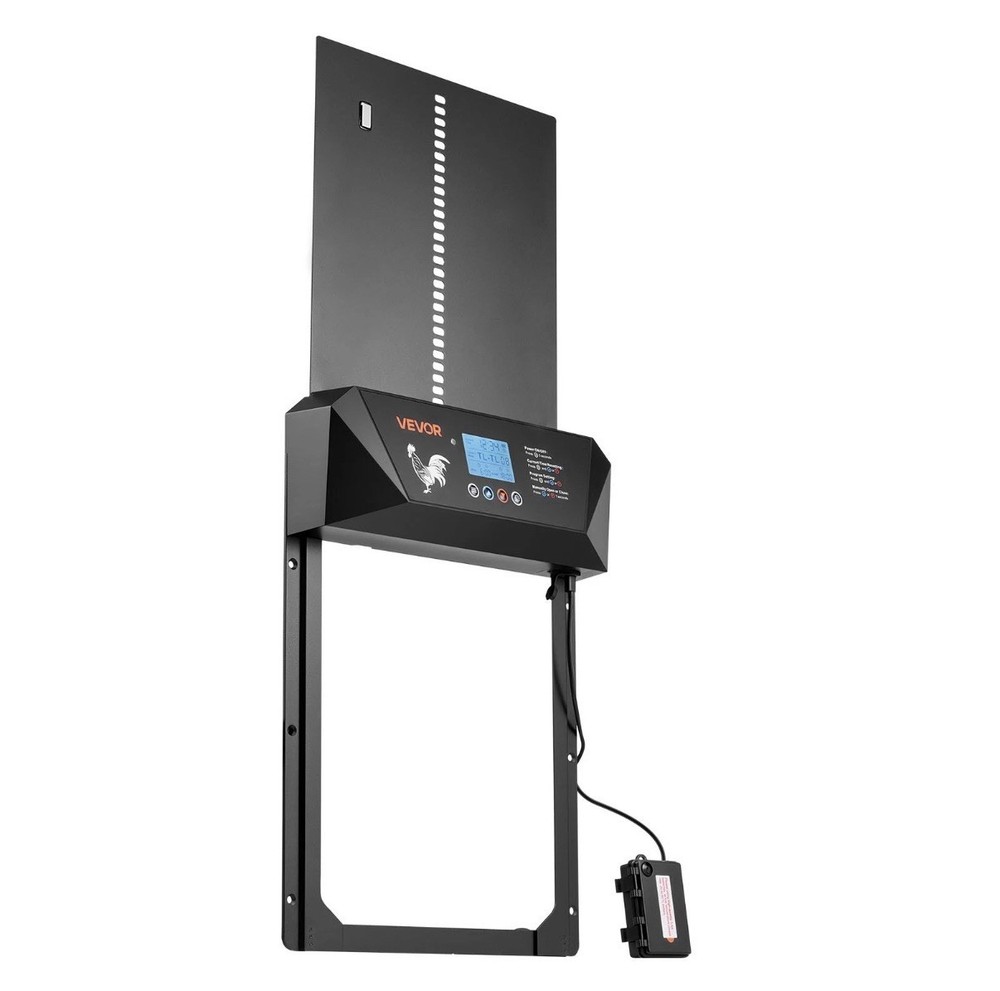 VEVOR DC & Battery Powered Automatic Chicken Coop Door Opener Light Sensor Timer