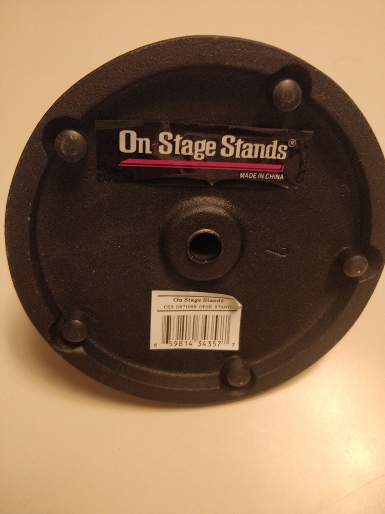 On-Stage DS7100B Basic Fixed Height Desktop Microphone Stand