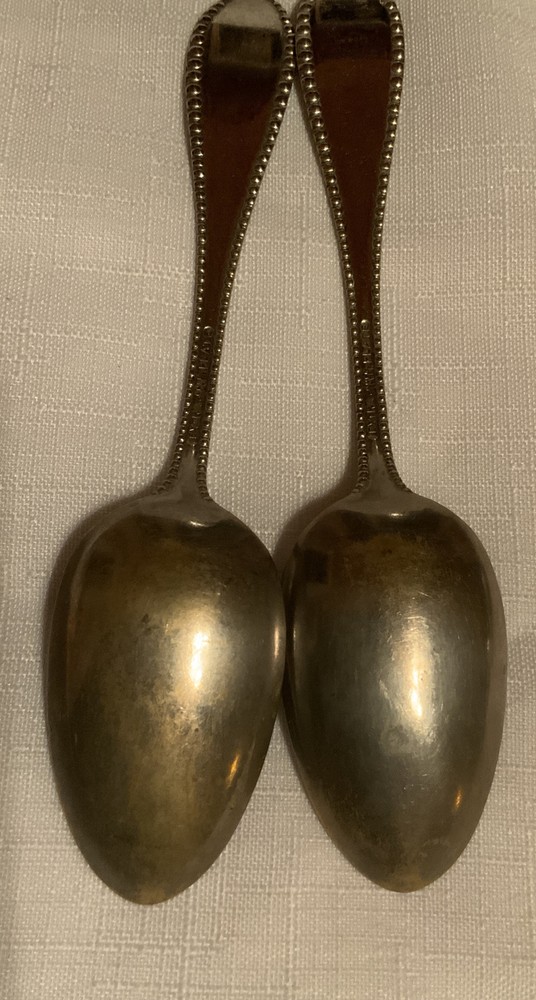 Oneida Leota Pattern 2 Teaspoons Extra Coin Silver Plate