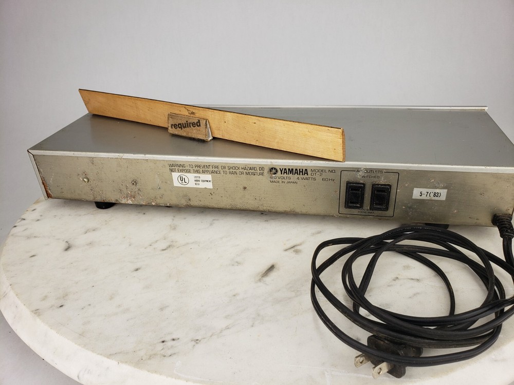 Vintage Yamaha Model DT-2 Audio Timer Silver