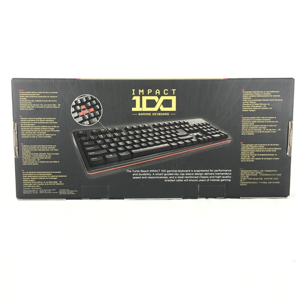 Turtle Beach Impact 100 Gaming Keyboard for PC and Mac New