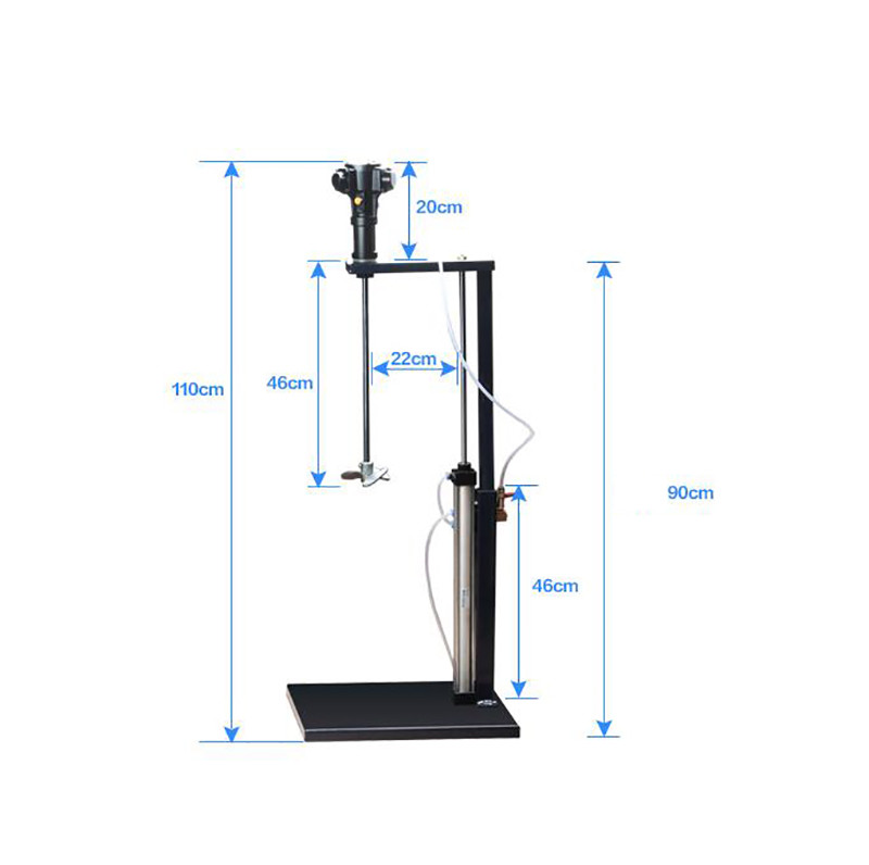 Automatic Lifting Pneumatic Paint Mixer Ink Mixing Machine 5 Gallons 20L