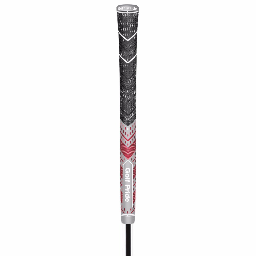 Golf Pride MCC Plus 4 Teams Golf Grips - Std, Grey/Red