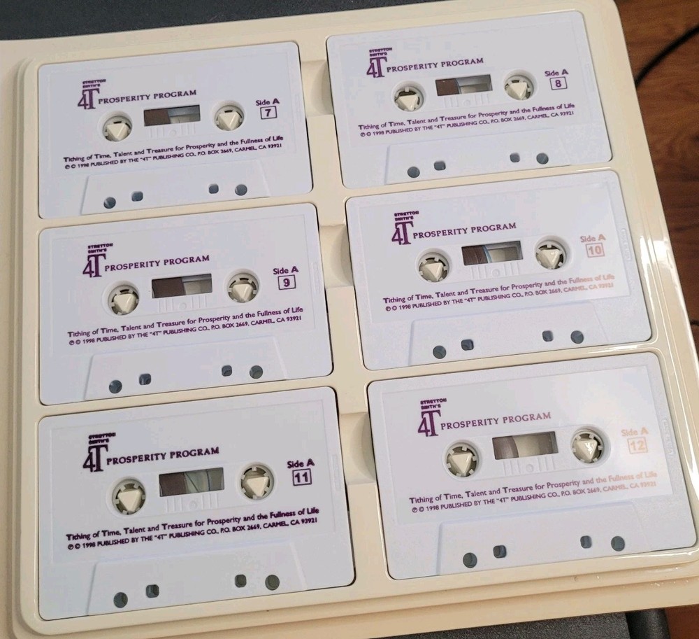 4T Prosperity Program Stretton Smith 1998 Final Edition Self Help Audio Tapes