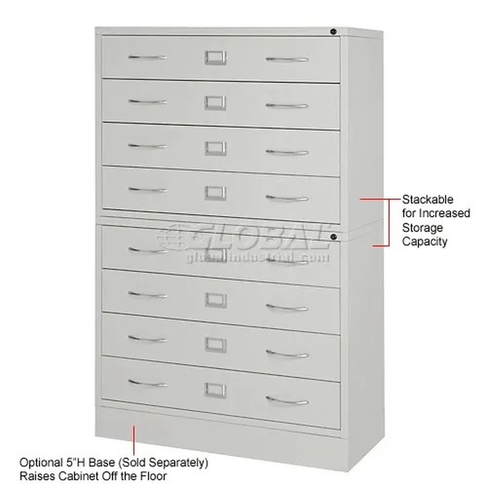 Interion? Media Cabinet 4 Drawer Putty