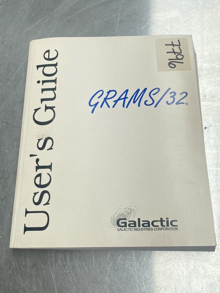 Galactic Industries GRAMS/32 - Users Manual / Instructions Book